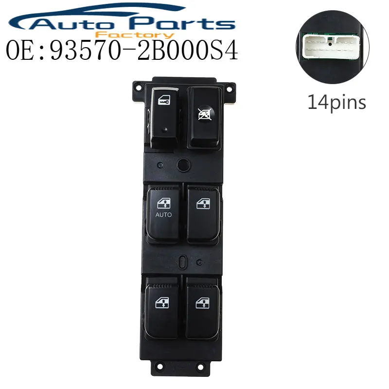 93570-2B000S4 935702B000S4 New Power Window Switch For Hyundai Santa Fe CM 2007-2011 93570-2B030S4 83570-2B70054 371491-110