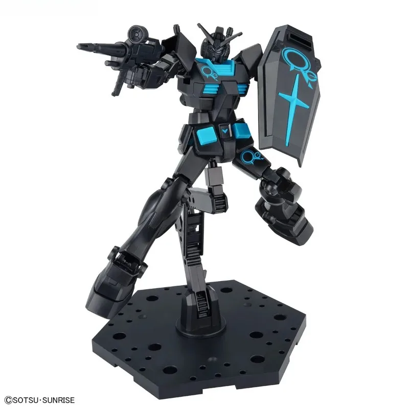 Bandai Original EG Series RX-78-2 GUNDAM RECIRCULATION COLOR / NEON BLUE Action Figure Toys for Boys Gifts Collectible Ornaments