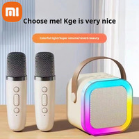 XIAOMI K12 Wireless Karaoke Speaker Bluetooth Microphone K12 Home KTV Karaoke Machine RGB Light Portable Mini Bluetooth Speaker