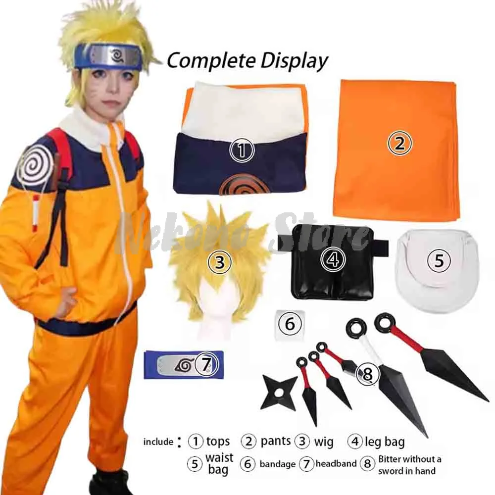 Anime Fuchs Ninja Cosplay Kostüm Komplettset Requisiten Zubehör Japanisches Anime-Thema Bestseller