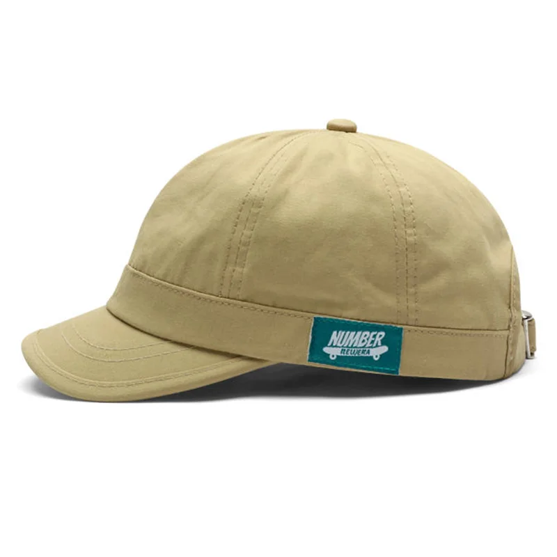 Japanische Baseballkappe mit kurzer Krempe und seitlichem Logo, Retro-Baseballmütze, amerikanische Baseballkappe mit weicher Oberseite und kleiner Krempe, Sport-Sonnenhut – Detail 2
