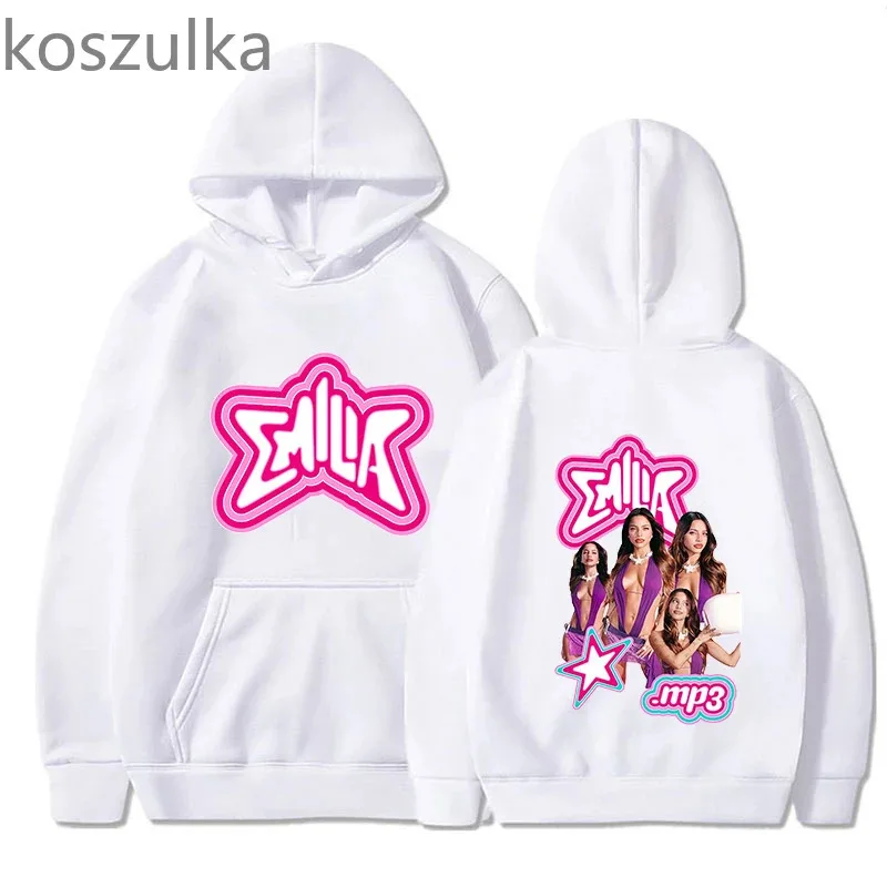 zz04zz12Album MP3 إميليا ميرنيس هوديي المرأة هوديس Harajuku الجمالية للجنسين الخريف الشارع الشهير كنزة صوف البلوز Vint