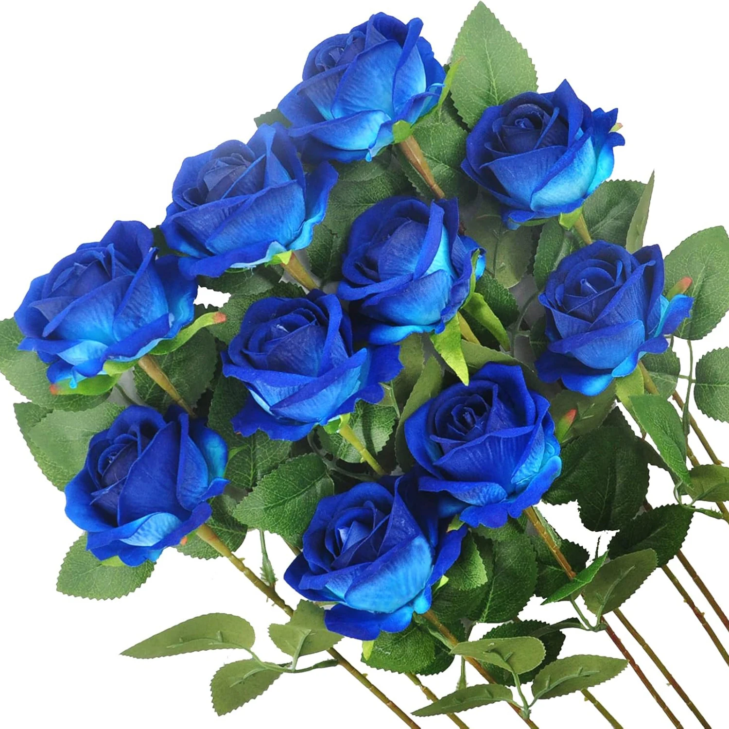 10 Stück Künstliche Blumen Halloween Seidenrosen Lange Zweige Bouquet Hochzeit Heim Zimmer Outdoor Deko Pflanzen DIY Zubehör Geschenke – Detail 4