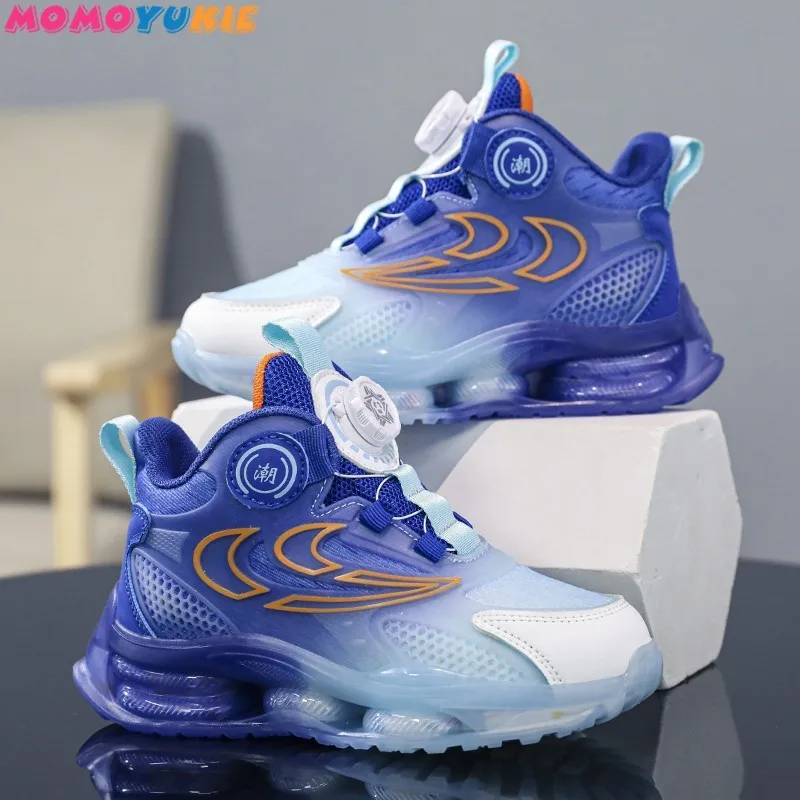 Children Basketball Shoes 2023 Spring Autumn New Style Casual Sneakers Fashion Versatile Soft Bottom Glow Sports Shoes Trend