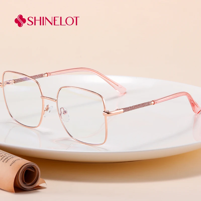 

81175 Korean Style Rectangle Eyeglasses Frame Modern Lady Glasses Youth Style Trendsetters Eyewear Romantic Birthday Gift