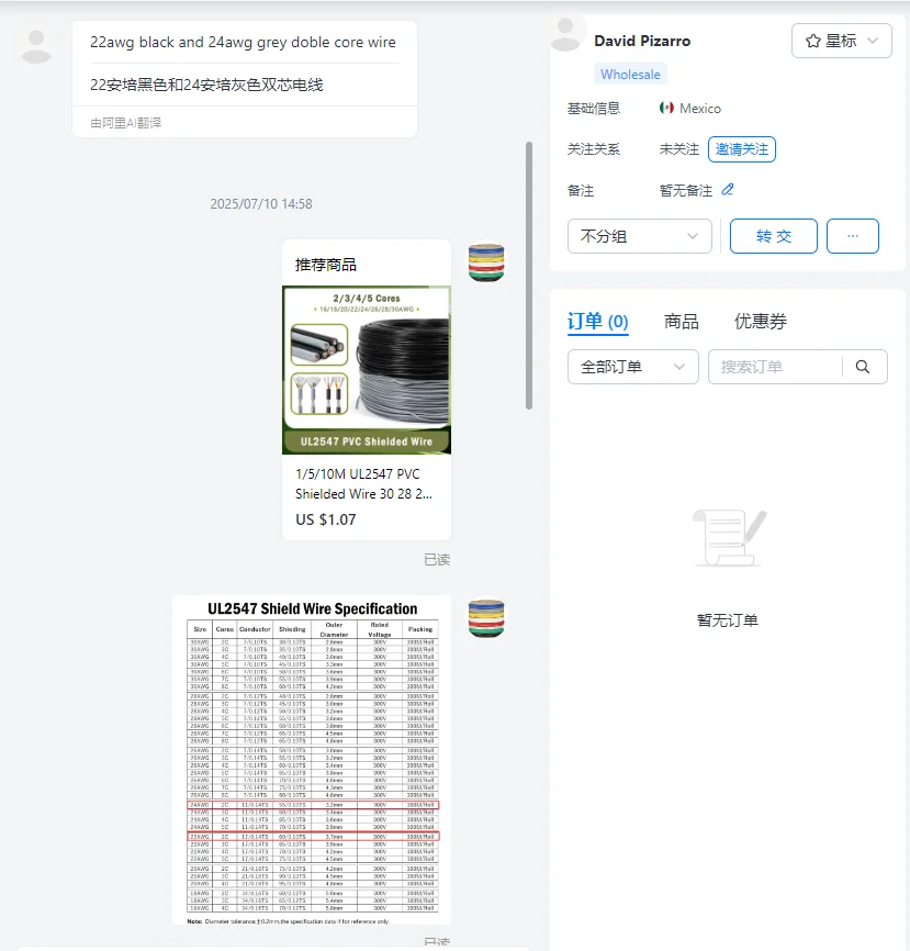 

Customized Order - UL2547 Shielded Cable