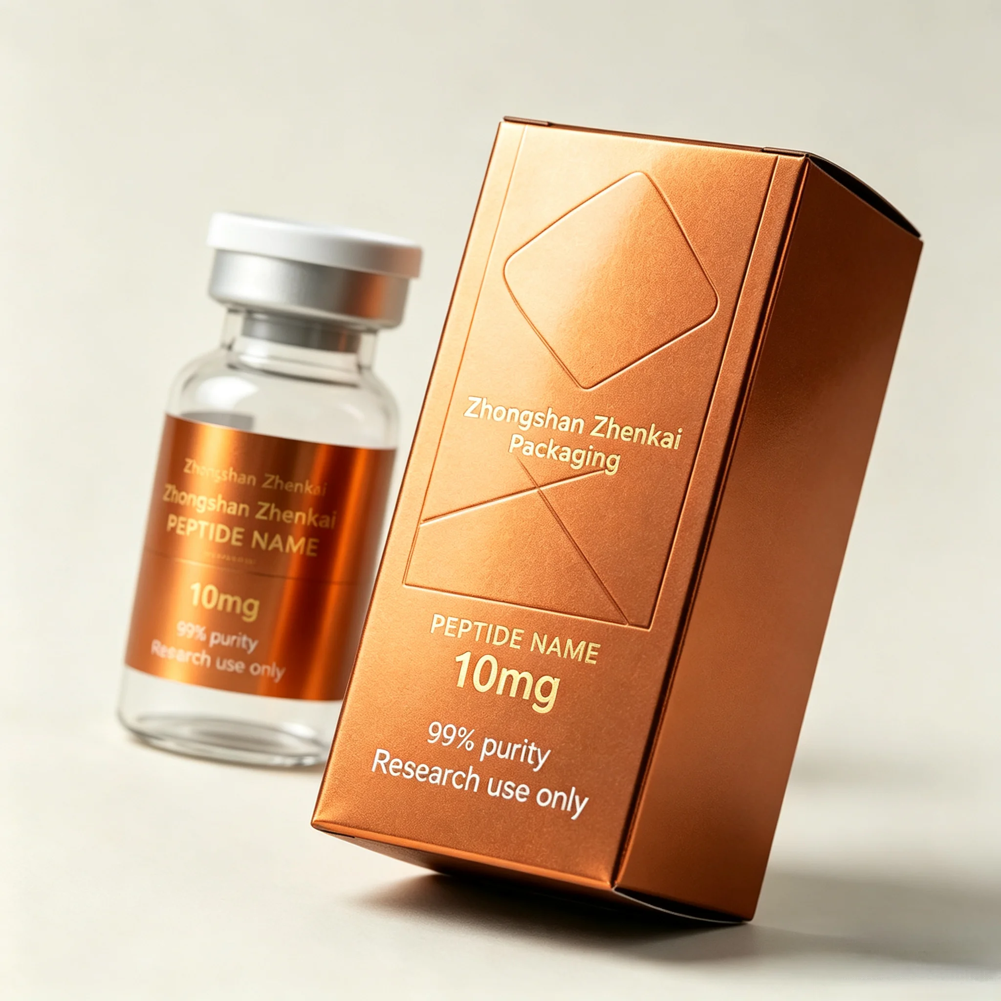 ฉลากขวดเปปไทด์หรูหราแบบกำหนดเอ - Luxury Skincare Labels บทวิจารณ์และราคา