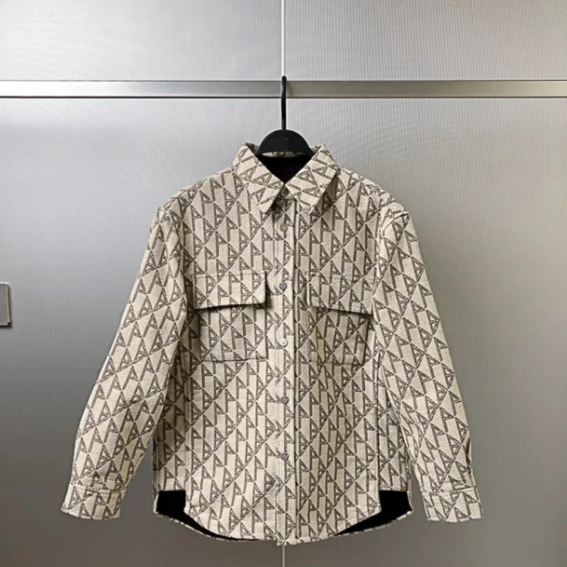 

Thiened Long Sve Collared American Casual Jaet Khaki Spring Autumn New Sle Men's Outerwear Bird Home Element Origina...