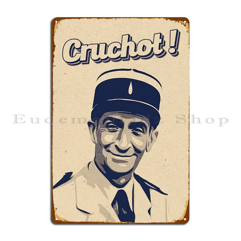 Cruchot De Funes Gendarme Of Saint Tropez Metal Plaque Wall Plaque Customize Plaques Decoration Garage Tin Sign Poster