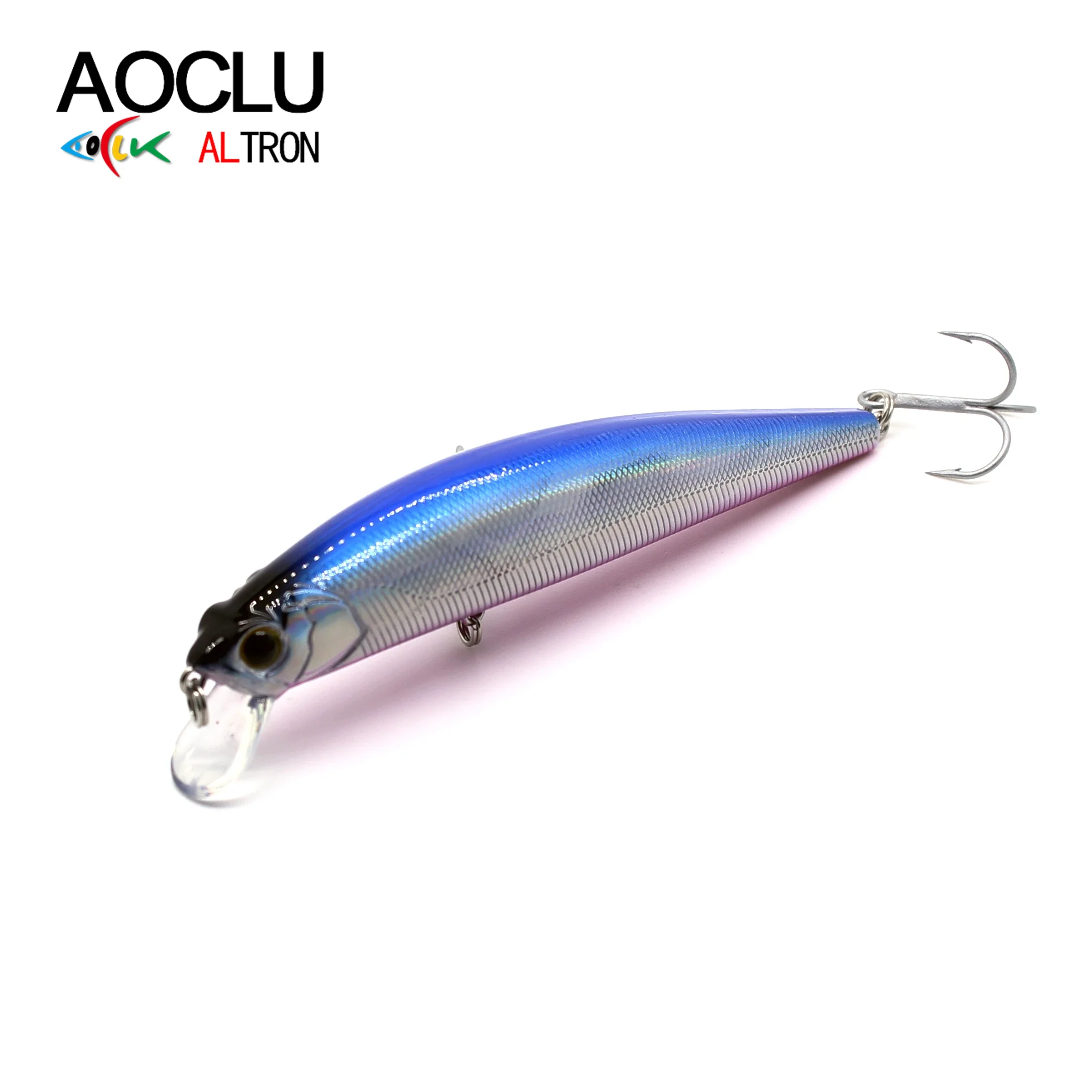 

AOCLU-Hard Bait Crank Lure, Sinking Minnow,Fresh Salt Water, Inshore Boat, Conventional Beach Fishing, 4 # VMC Hooks, 110mm, 23g