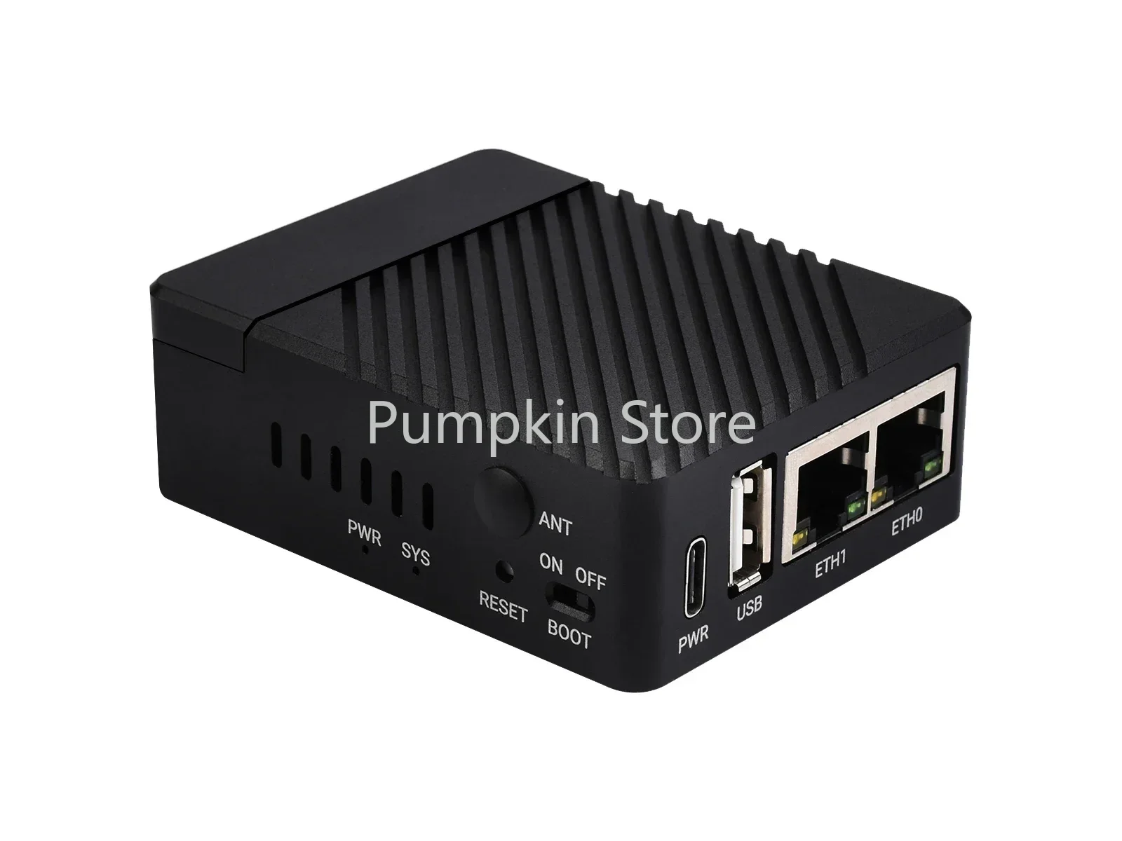 Waveshare Mini Dual Gigabit Ethernet Base Board Designed For Raspberry Pi Compute Module 4 USB 2.0 Port 5V, Type-C Interface
