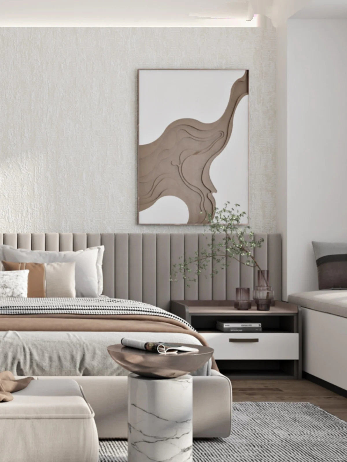 Diatom Mud Effect Wallpaper Modern Simple Living Room Solid Color Wallpaper Full Warm Pure Plain Wallpaper Beige Papel De Pared