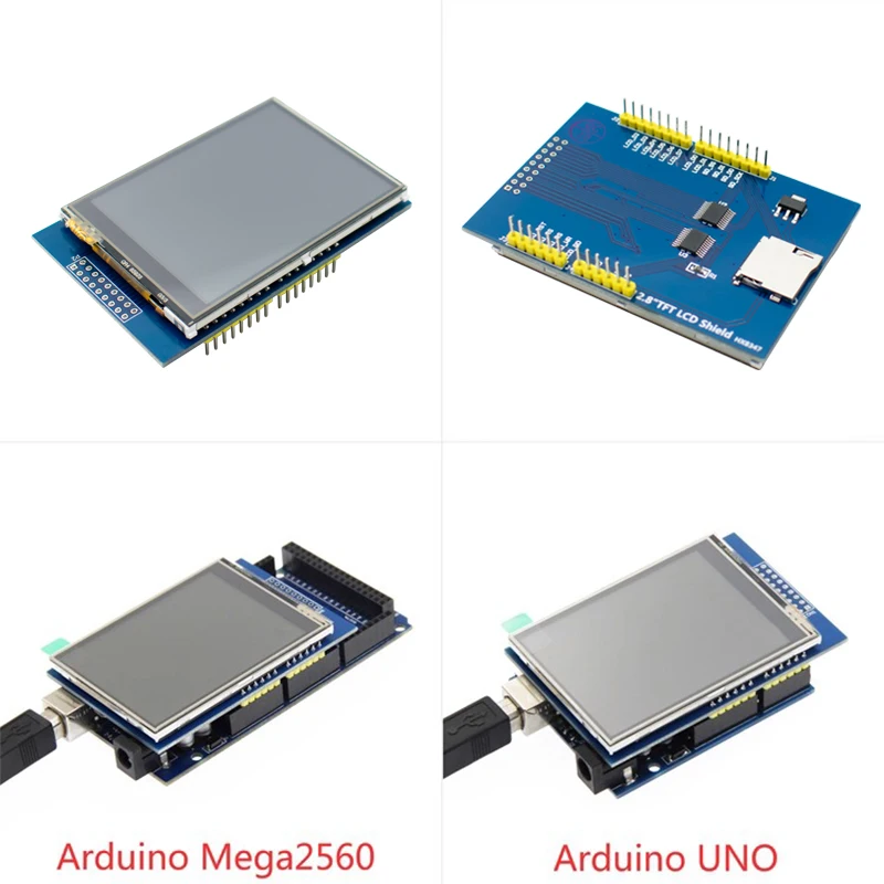 LIZAO 2.8 Inch TFT Touch LCD Display Module 320x240 Resolution ILI9341 Driver SPI Port for Arduino R3 Mega2560 Board