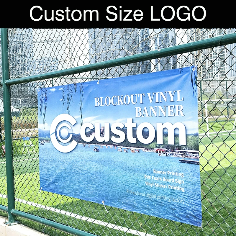 Customized Flags Banners, Company Advertising Logos High-precision Spray Painted，Outdoor Large Banners Party Sports Decorations