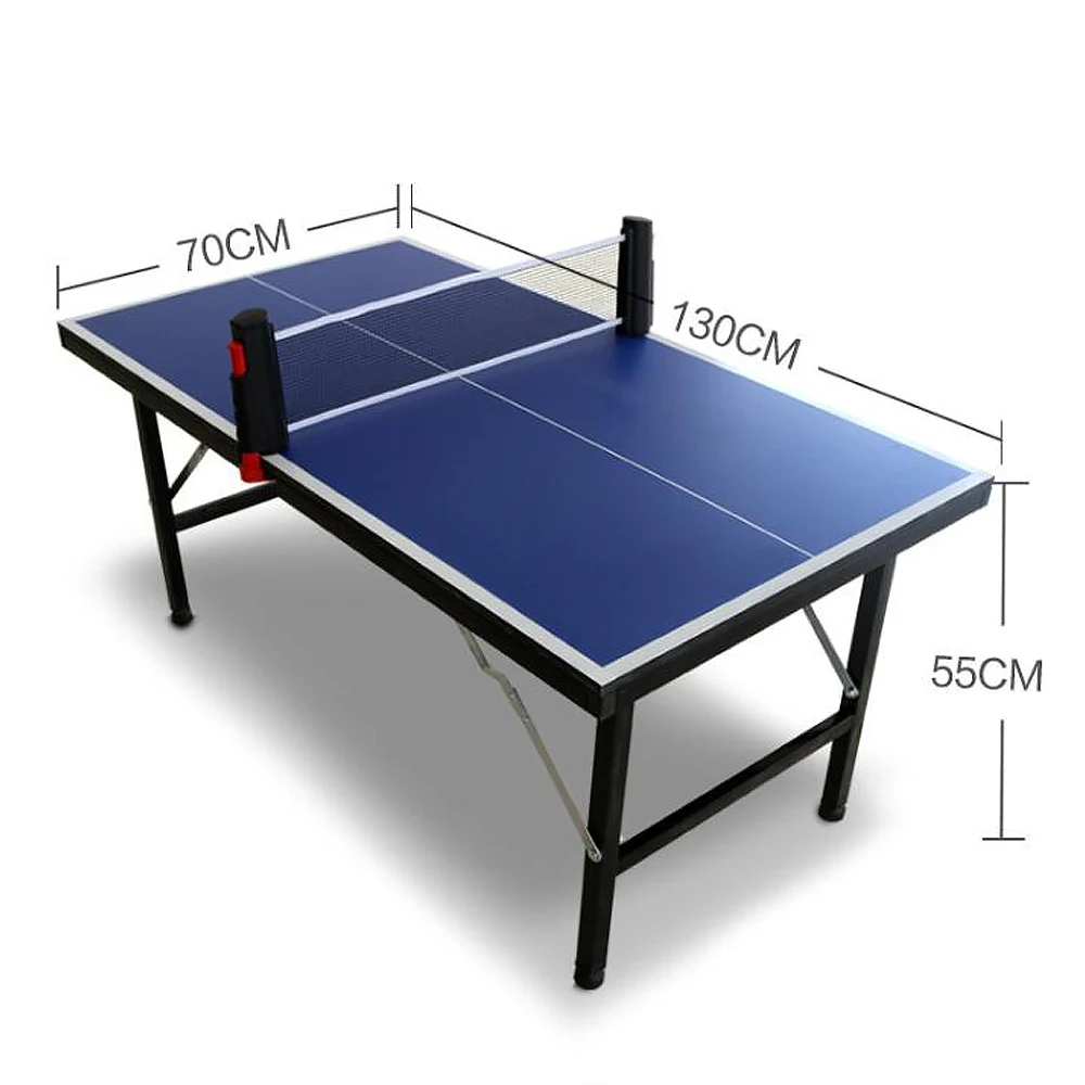 

YUNJIA Indoor Movable Foldable Mini Ping Pong Table for Children Table Tennis Table