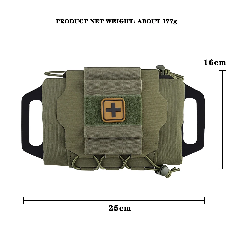 Rapid Deployment First-aid Kit,Tactical MOLLE Medical Pouch/IFAK Kit,Outdoor Hunting Camping&Travel Emergency Survival Care Pack