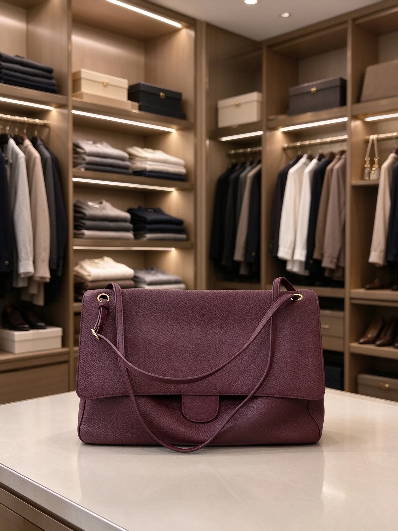 Women Designer Classic Handbag Solid Color Minimalist Shoulder Bag Lightweight Crossbody Bag Premium PU Leather Multi Compartment Fashion Purse Outdoor Travel Daily Wear