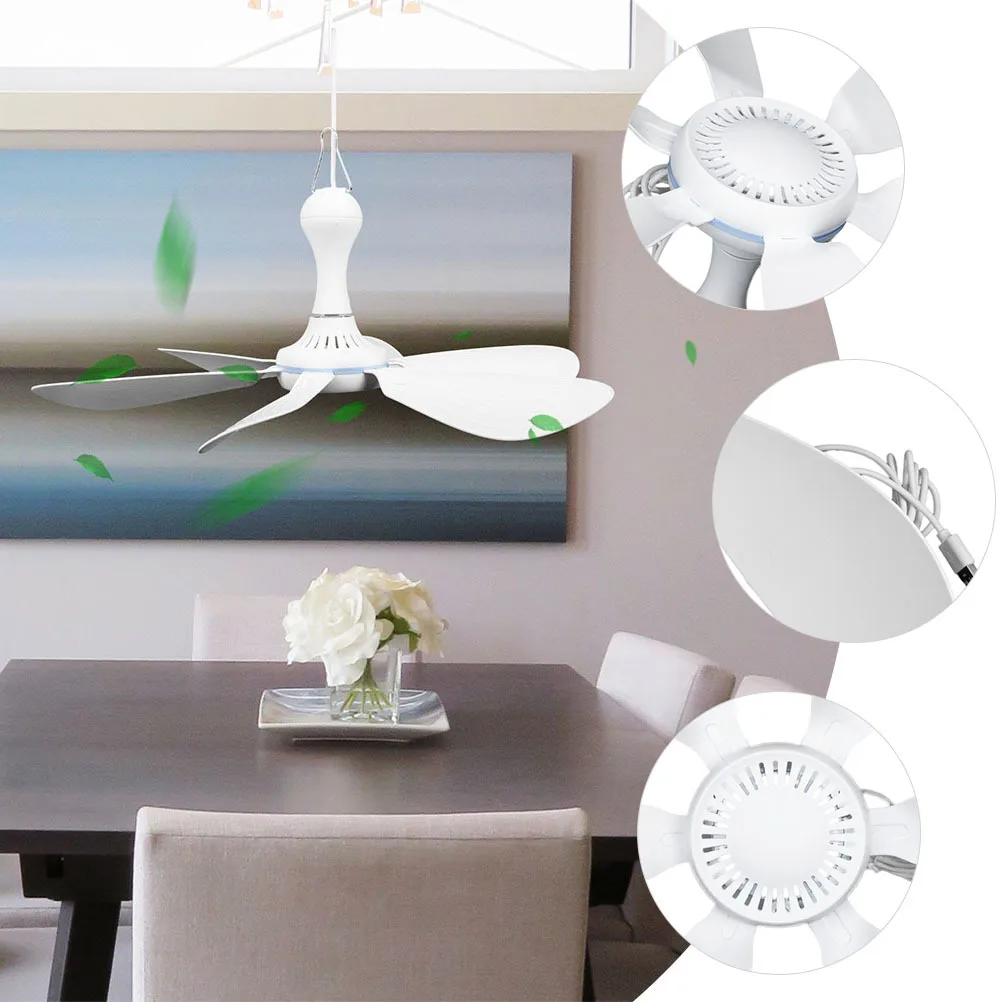 

1Set USB Ceiling Fan Portable Hanging Camping Tent Fan Lightweight Durable for Outdoor Dorm Fans Outdoor Hanging