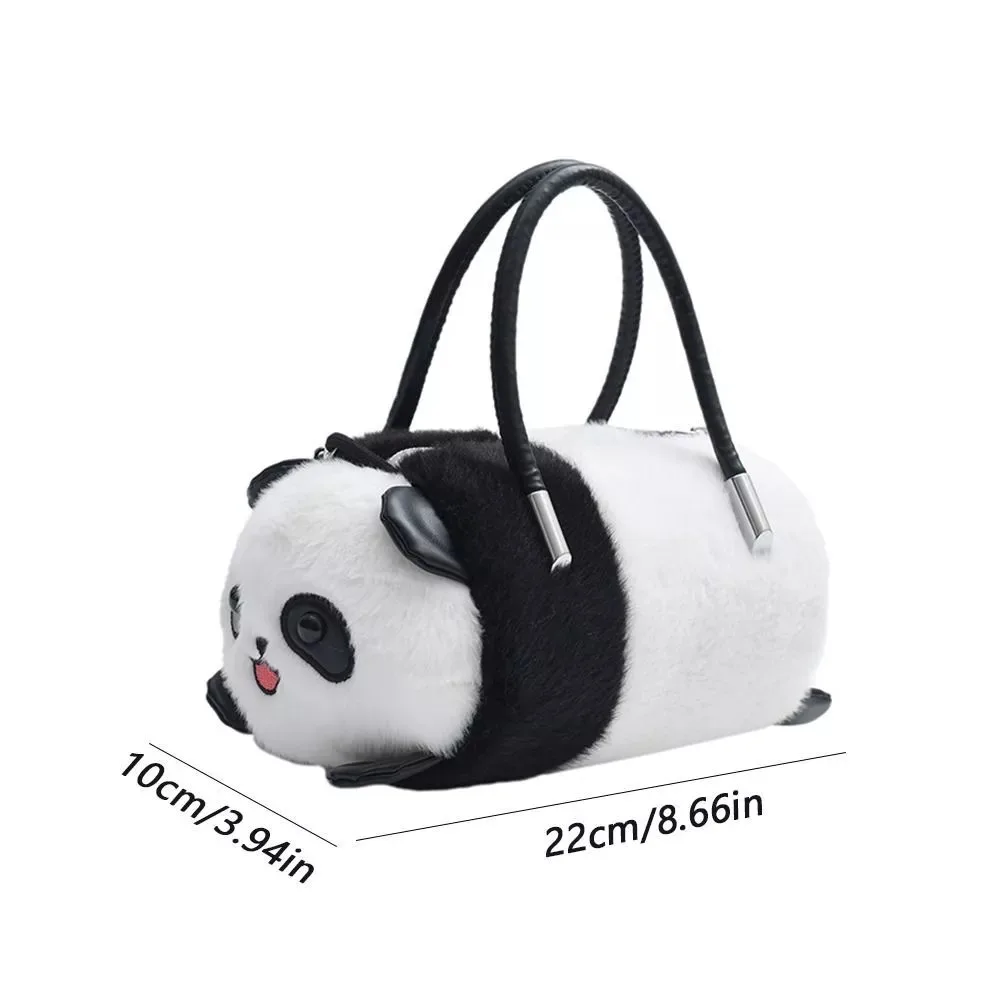 New Cute Animal Crossbody Bag Casual Trendy Panda Plush Bag Female Gift Chain Shoulder Bag