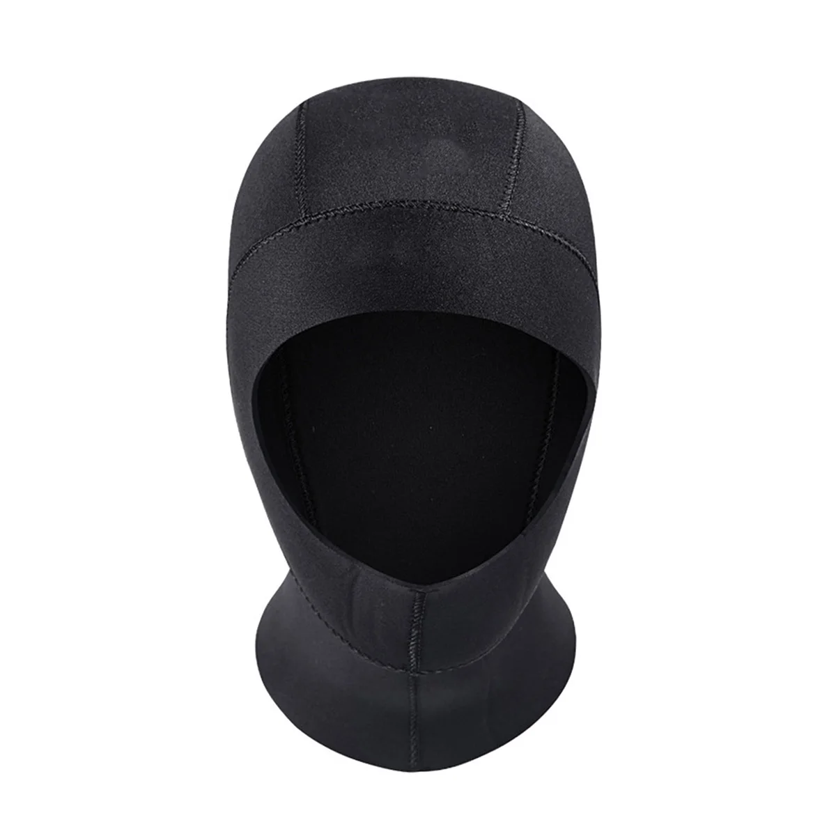 

Full Face Snorkeling Hat Size L Black Thermal Diving Hood Sun Block Keep Warm Surfing Swimming Diving Head Cover