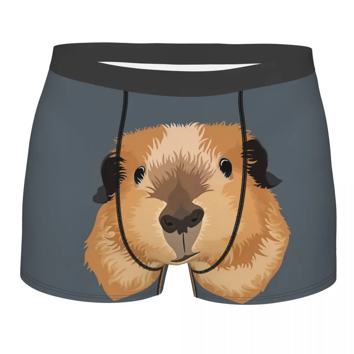 Guinea Pig Peanut Selfie Men Boxer Briefs Capybara Highly Breathable Underpants Top Quality Print Shorts Birthday Gifts