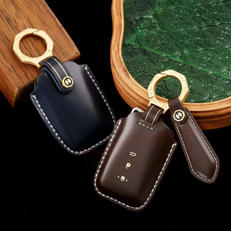 

Высококачественный индивидуальный чехол для ключей ручной работы из натуральной кожи, защитный чехол для ключей, сумка-брелок для Lexus ES RX, автомобильные аксессуары
