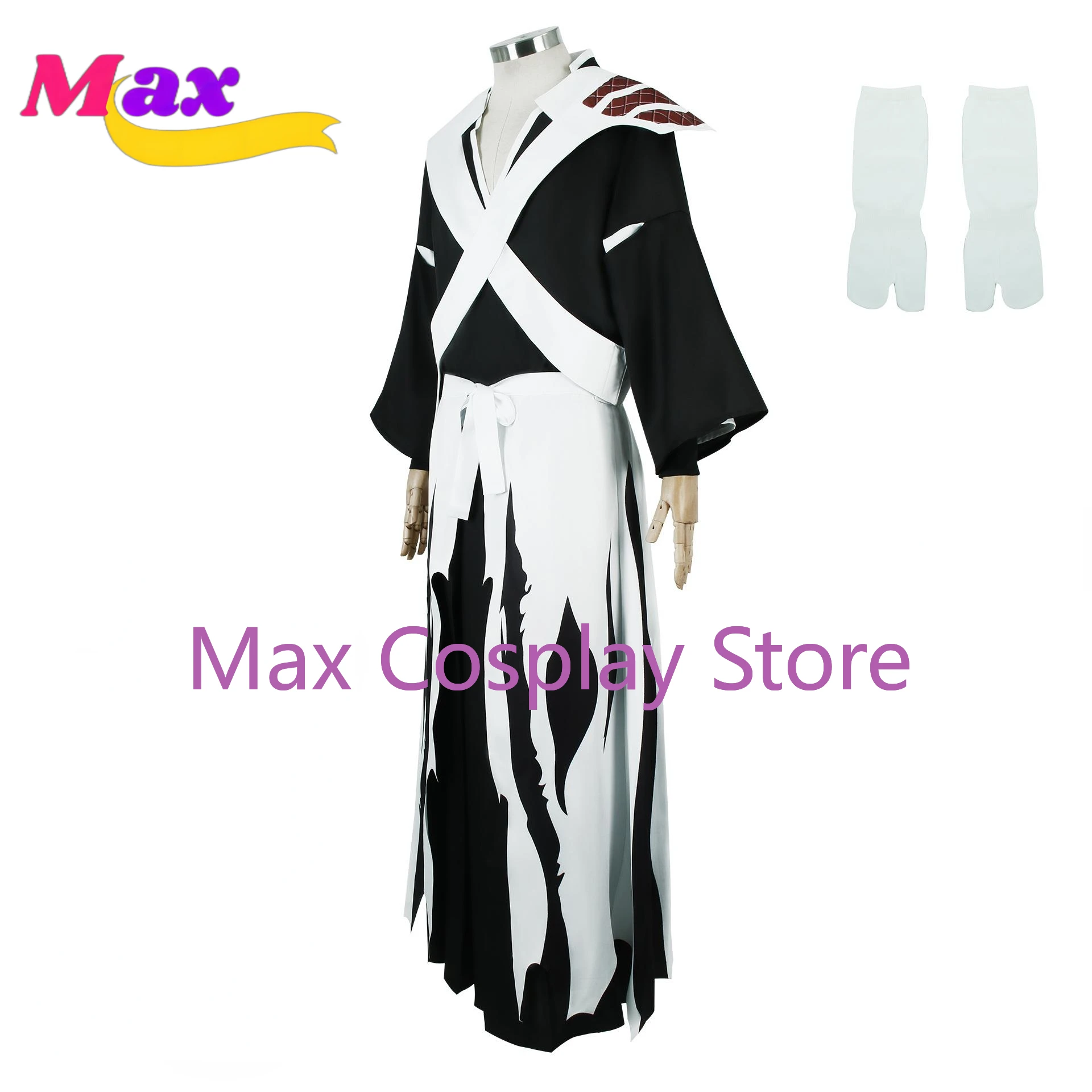 Max Kurosaki Ichigo Cosplay Costume Wig Anime Bleach Thousand-Year Blood War Shinigami Attire Pauldron Uniform Custom size