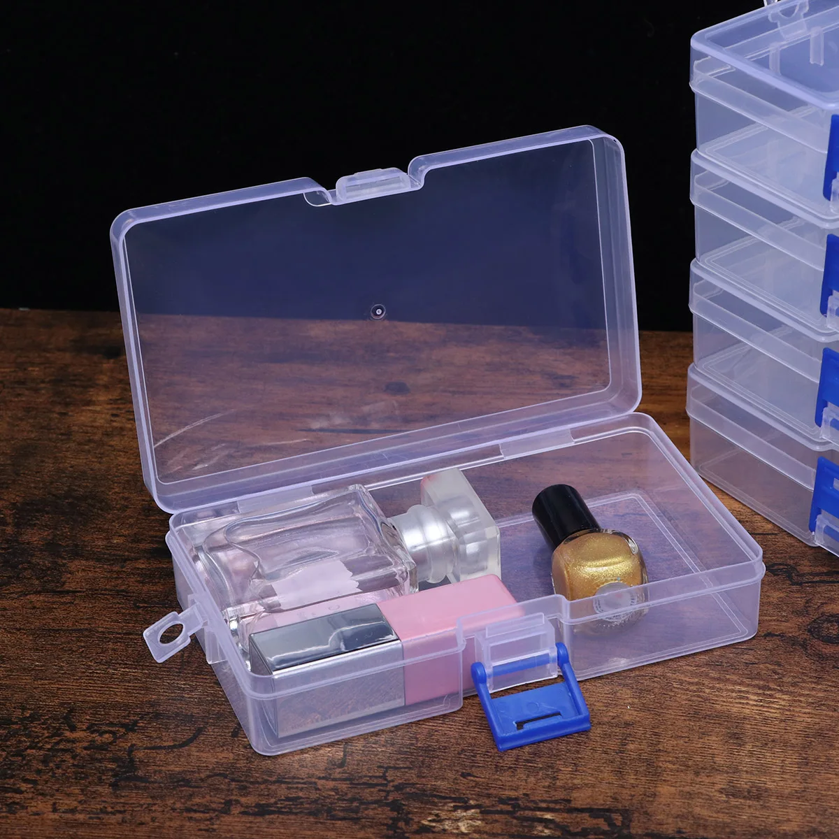 

10 Pcs Plastic Storage Box Durable Jewelry Earring Case Organizer Earrings Dustproof