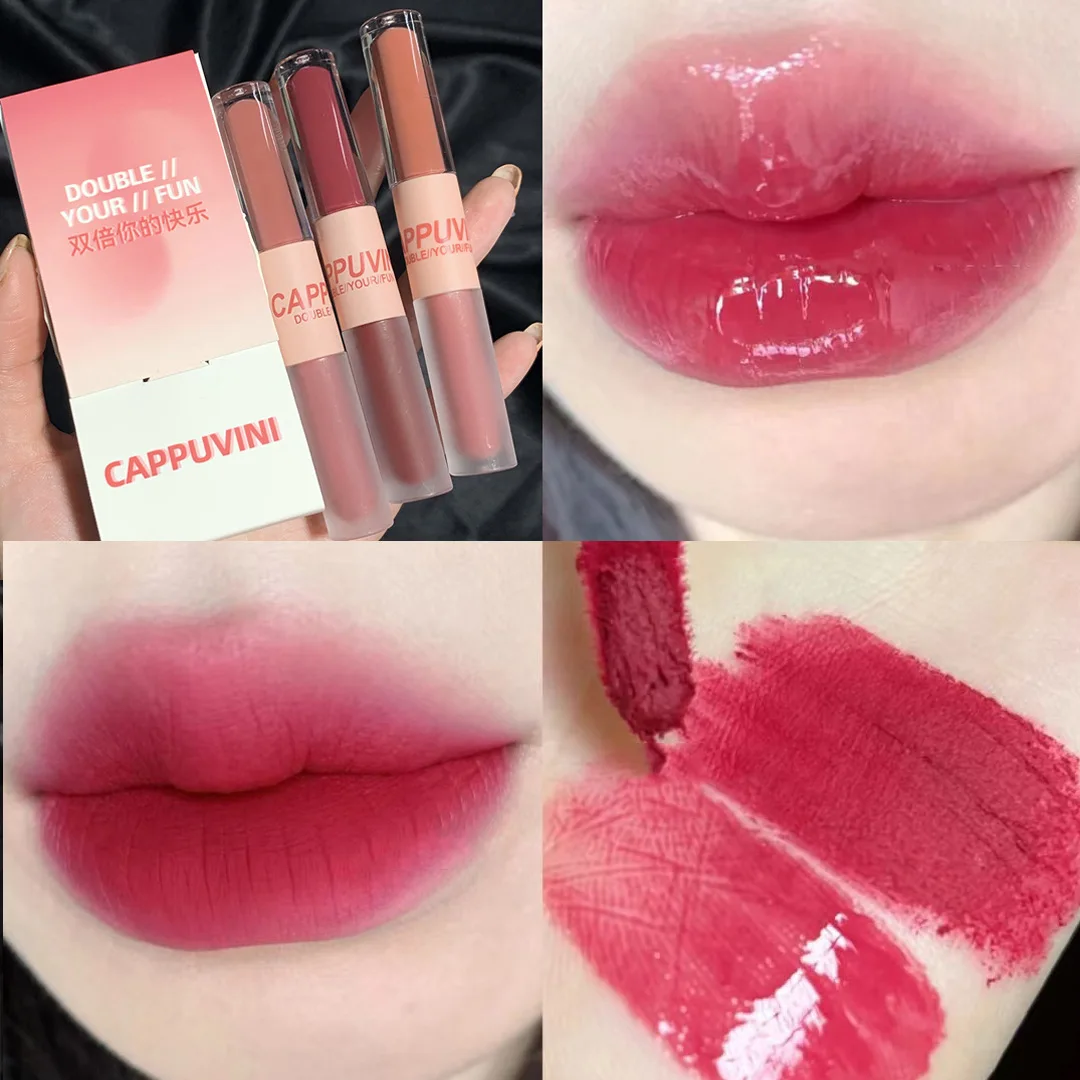 Mirror Lip Glaze Watery Lip GLOSS กันน้ํายาวนานโปร่งใส Jelly Liquid ลิปสติกผู้หญิงความงามแต่งหน้า Lip เครื่องสําอางค์