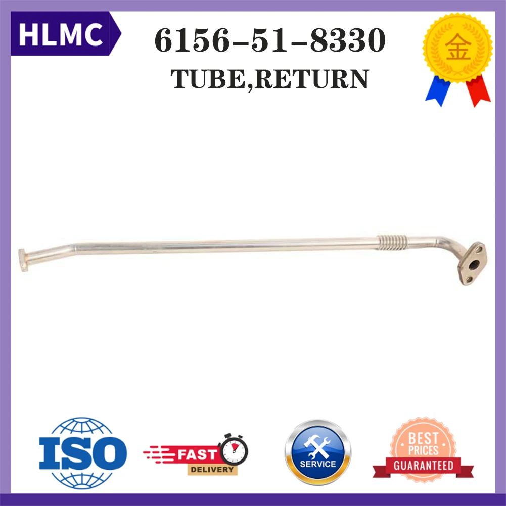 

PC400-7 PC450-7 6D125 Turbocharger Oil Drain Tube Line For Excavator Oil Return Tube Piping 6156-51-8330