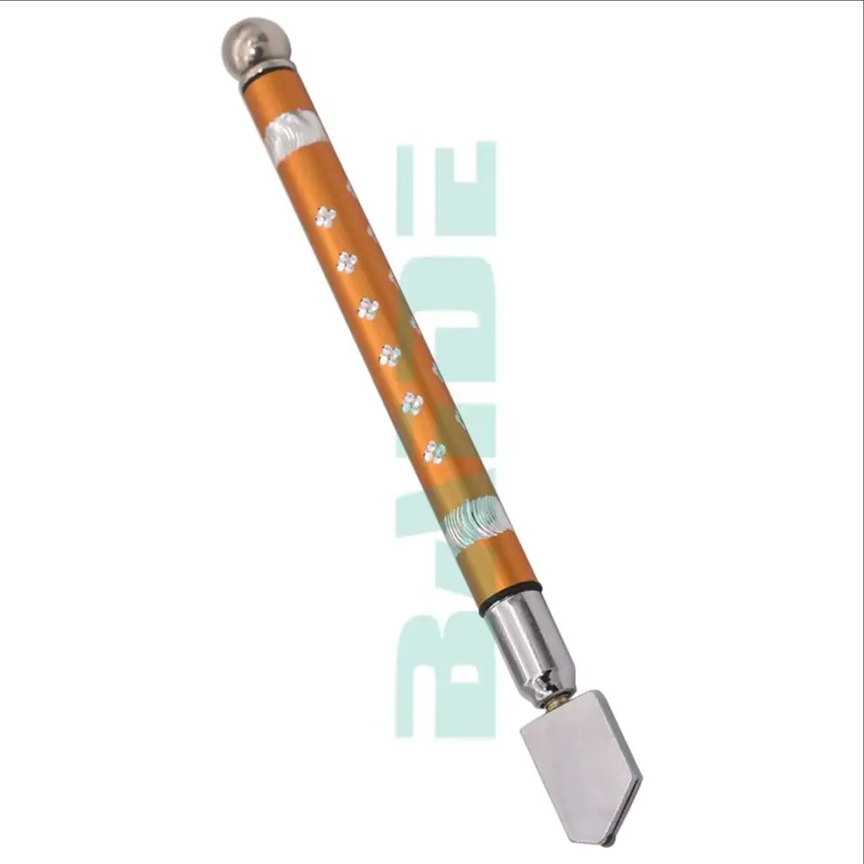 Metal Handle Glass Rhinestone Self-lubricating Oil Feed Tipped Glass Cutter Cutting Craft Glazing Tool 360pcs/lot