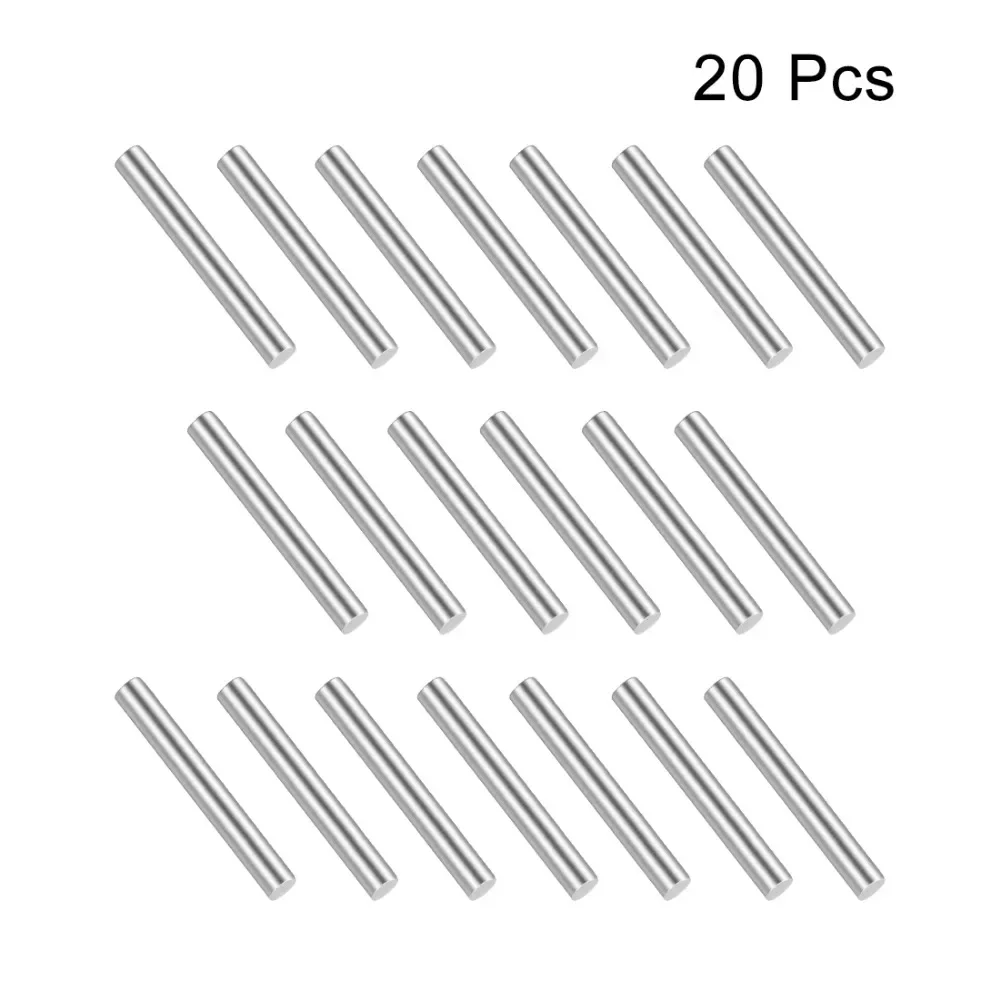 20Pcs Stainless Steel 10mm/20mm/30mm/40mm/45mm Long 1.5mm Diameter Shaft Round Rod Silver for DIY Toy RC Car Model Part