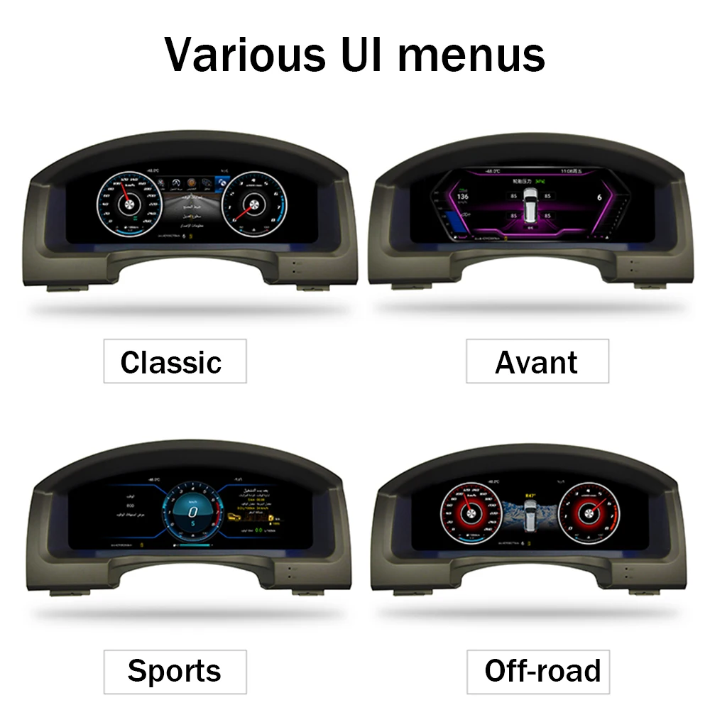 Autozubehör Auto LCD Instrument Dash Panel Board Meter Bildschirm für Toyota Land Cruiser 12,3 j200 lc200 roraima linux os