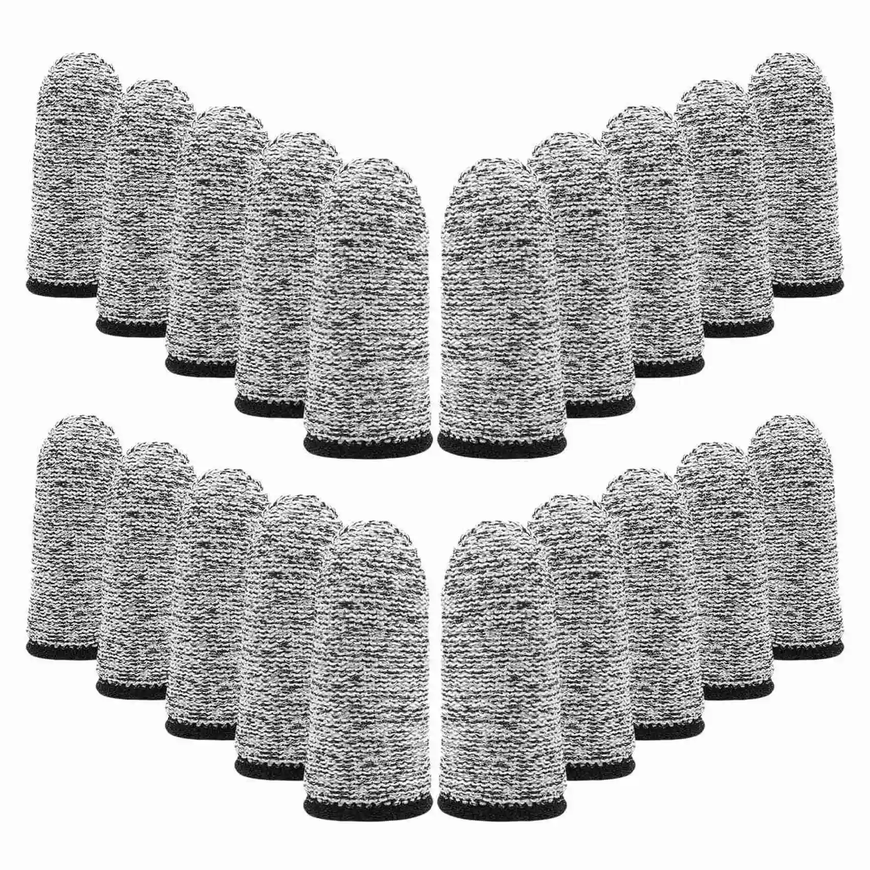 20Pcs of Anti-Cutting Finger Cot Protector Reusable Finger Cot Finger Protector Bed Suitable for Kitchen Work Sculpture