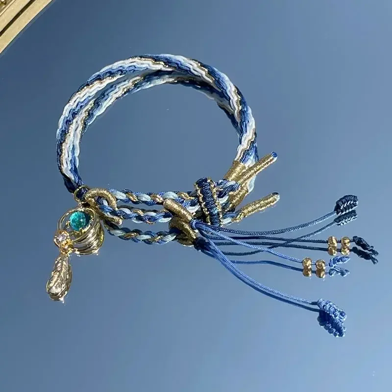 Game Genshin Impact Wanderer Scaramouche Cosplay Balladeer Bracelet Unisex Rope Chain Bracelets Jewelry Accessories