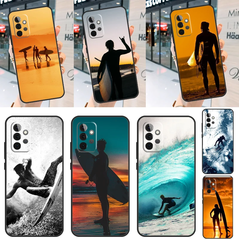 Surfer Surf Hang Loose Shak Case For Samsung Galaxy A52 A32 A22 A12 A13 A33 A53 A73 A50 A52S A51 A71 A14 A34 A54 Coque