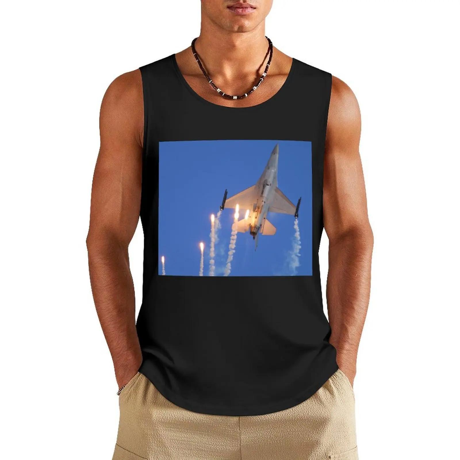

Falcon Flare Burst Tank Top T-shirt for fitness Men's vest Men's summer clothes 2025 gym accessories man