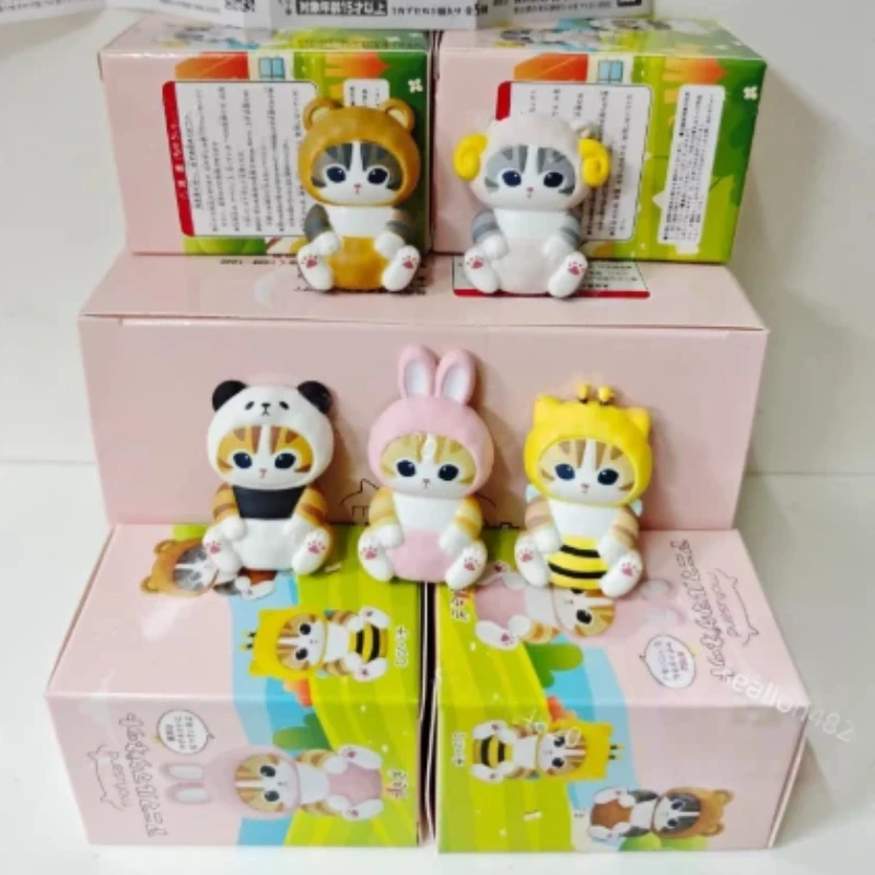 

Mofusand Action Figure Set Doll Cute Pvc Model Blind Box Magnetic Refrigerator Sticker Decoration Crafts Toys Lovely Gifts