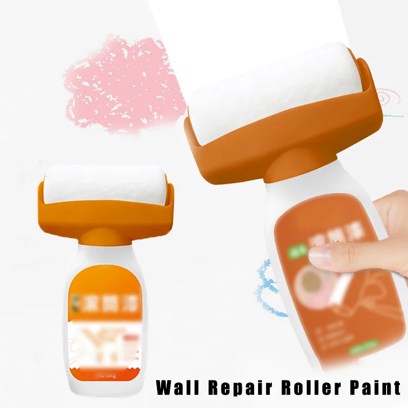 

Wall Repair Roller Paint Household Latex Paint White Waterbased Repair Paint Roller Wall with Rolling Brush Cleaning Tool