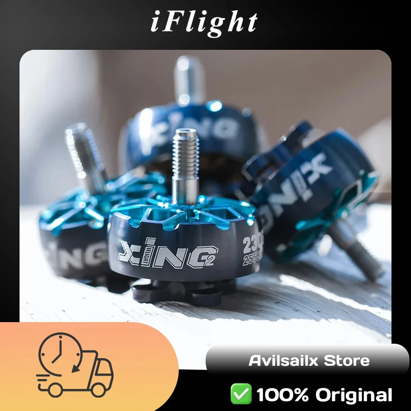 

iFlight XING2 2207/2306 5mm Shaft 4-6S Brushless Motor Kit, 1755-2755KV for FPV Racing Cinematic Drone