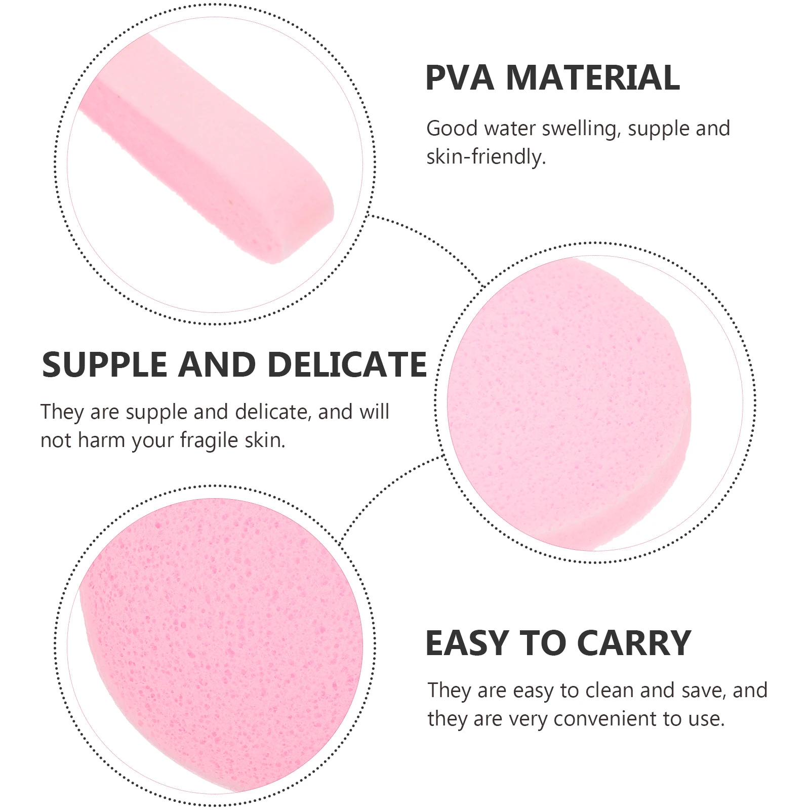 

60pcs Face Cleaning Portable Skin Care Tools Compressed Cleansing Sponges Travel Facial Cleansing Pads Makeup Removal