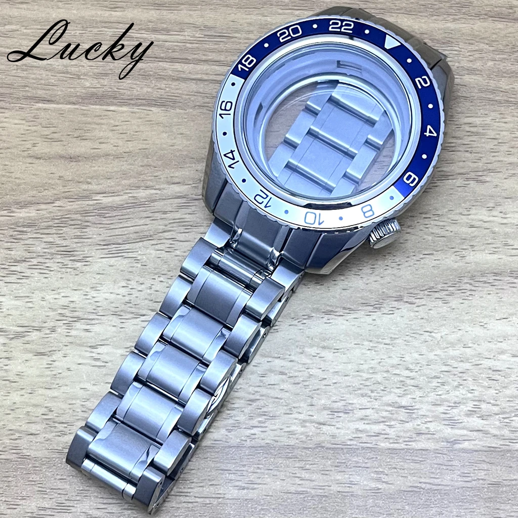Cassa per orologio in vetro minerale da 44 mm adatta al movimento NH34 NH35 NH36 fai da te 31,5-32 quadrante accessori per orologi meccanici modificati ﻿