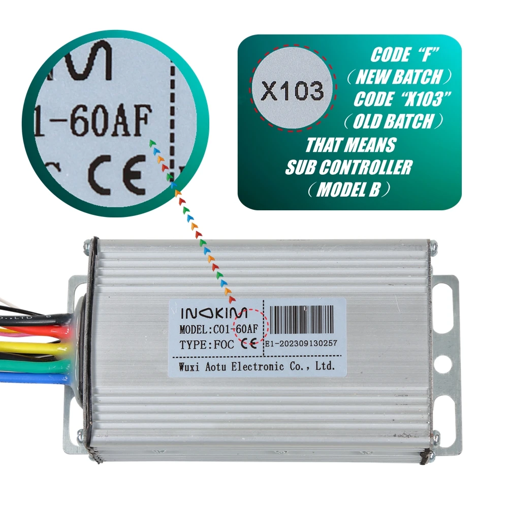 Original Controller Only for INOKIM 60V OXO Electric Scooter Control ...