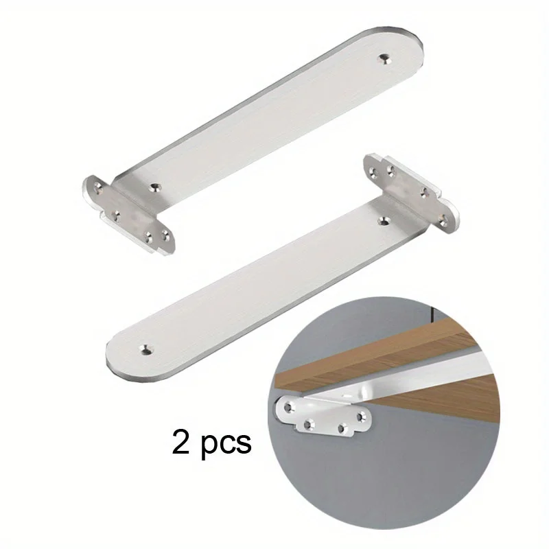 

2pcs Wooden Board Hanging Supports Blind Shelf Wall Mount Floating Shelf Brackets L Bracket Shelves Heavy Duty Thickened Widen