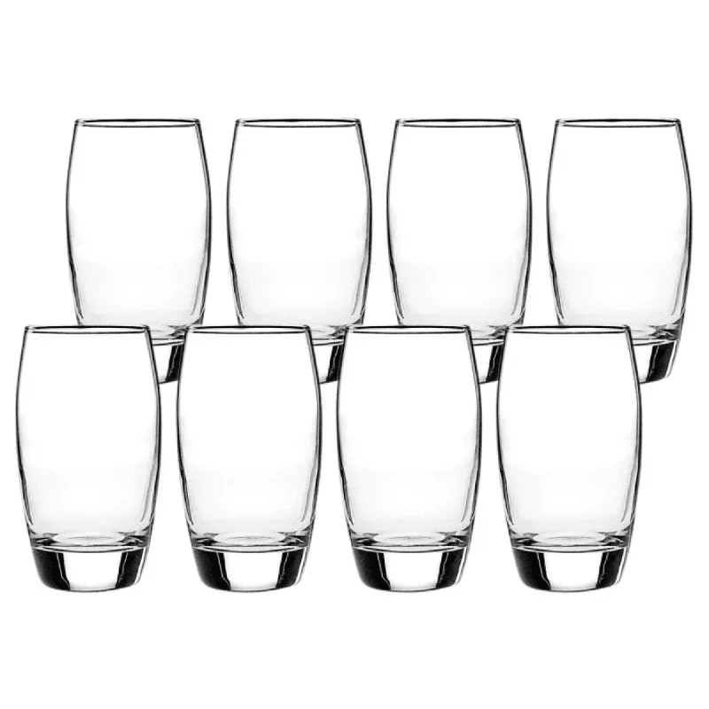 Ellendale Trinkgläser-Set mit 8 schweren Basis, klare Glaswaren, langlebig, spülmaschinenfest, toller, lässiger oder formeller Einsatz