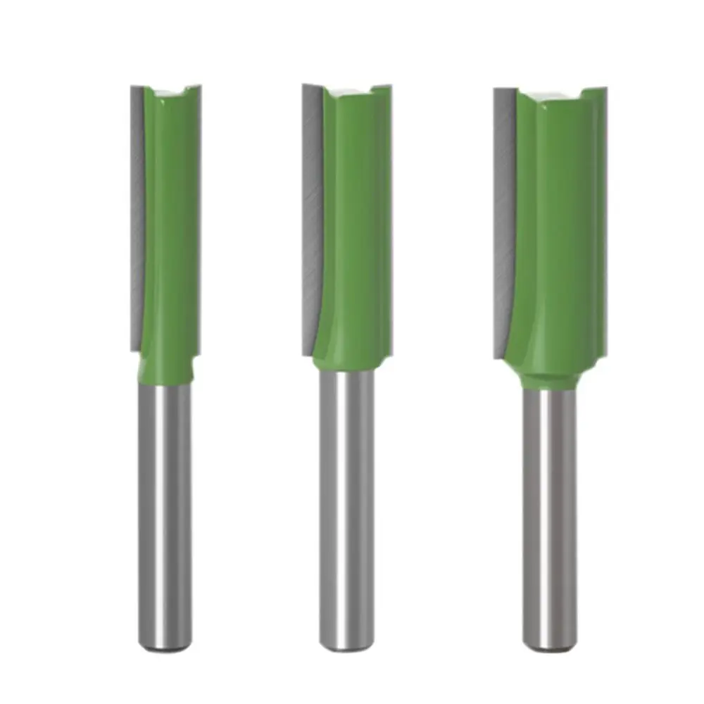 6mm Shank Milling Cutter Router Bits Single Edge Slotting Cutter Double Edge Milling Cutter Wood Carving Woodworking Tools