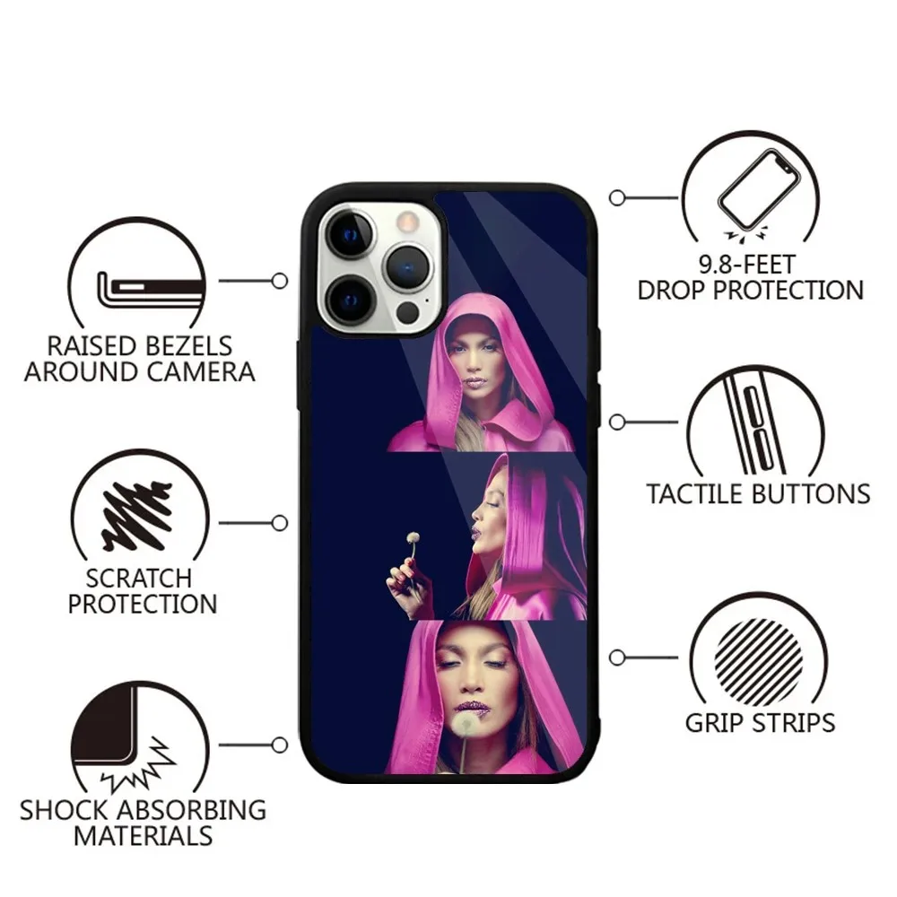 Singer J-Jennifer L-Lopez Phone Case For iPhone 16,15,14,13,12,11,Plus,Pro,Max,Mini Magsafe Magnetic Wireless Charging