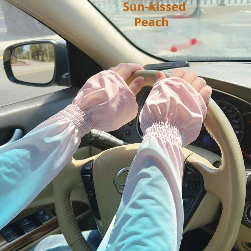 

Breathable Ice Silk Arm Sleeves Gradient Sun Protection for Summer Outdoor Sports Travel