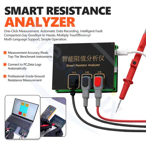 Smart Resistance Analyzer Automatic Data Acquisition for Mobile Phone Motherboard Repairs Measuring Resistance Data Tool