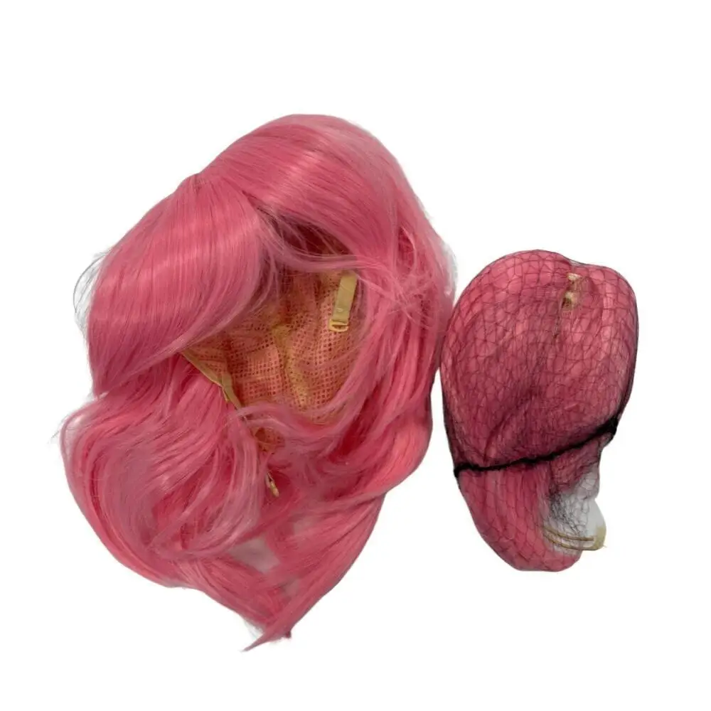 Nuevo 2026 Anime Madoka Kaname Cosplay peluca rosa 30CM doble cola de caballo estilo corto con gorro de peluca gratis pelo sintético resistente mujeres